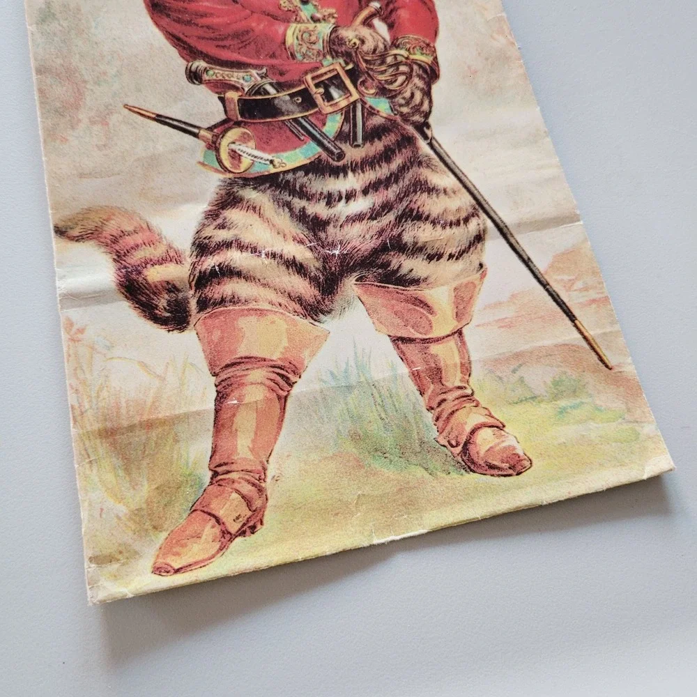 RARE Mrs. Grossman's Paper Company Cat Gift Bag Pirate Kitten Vintage 1981 party
